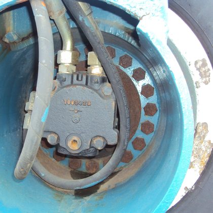 Motor hidráulico aberto para inspeção